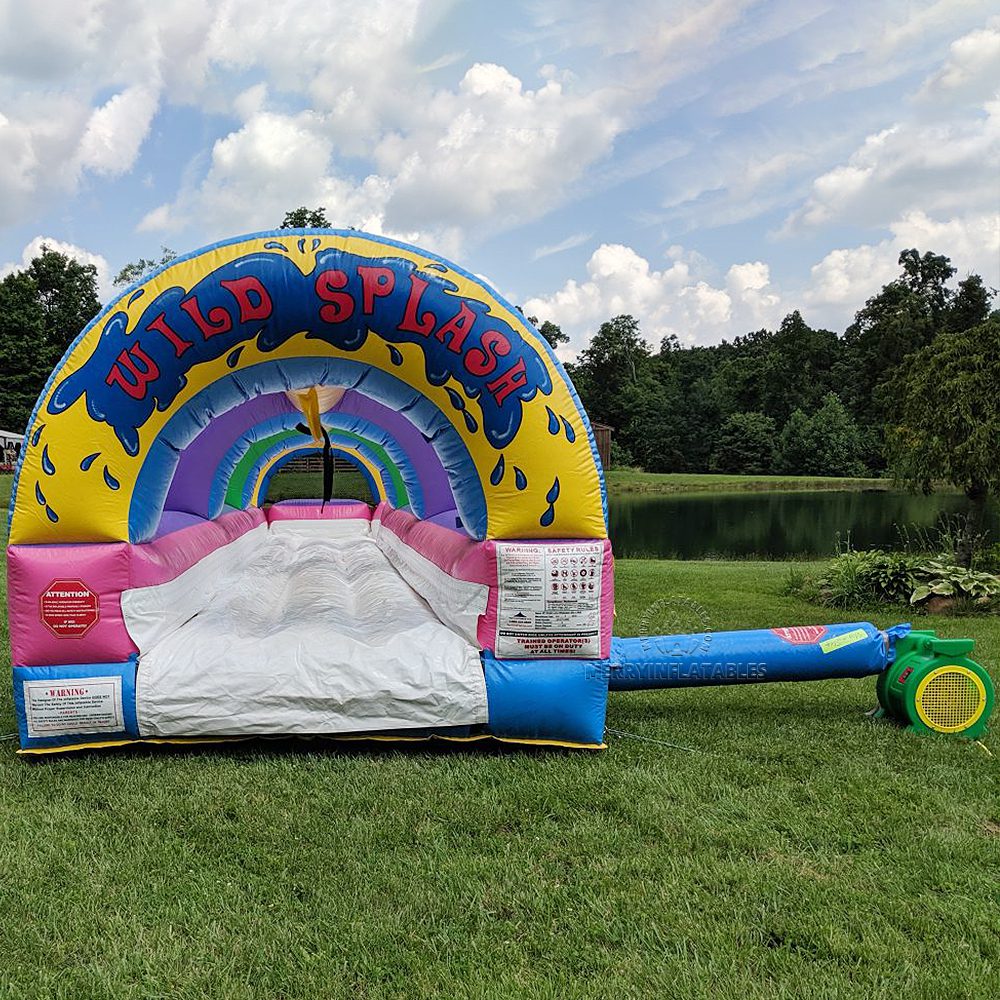 Nafukovacia šmykľavka Single alebo Dual Lane Slip N tobogán šmykľavka šmykľavka do bazéna thumbnail 8