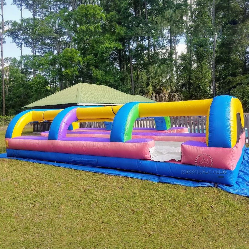 Nafukovacia šmykľavka Single alebo Dual Lane Slip N tobogán šmykľavka šmykľavka do bazéna thumbnail 4