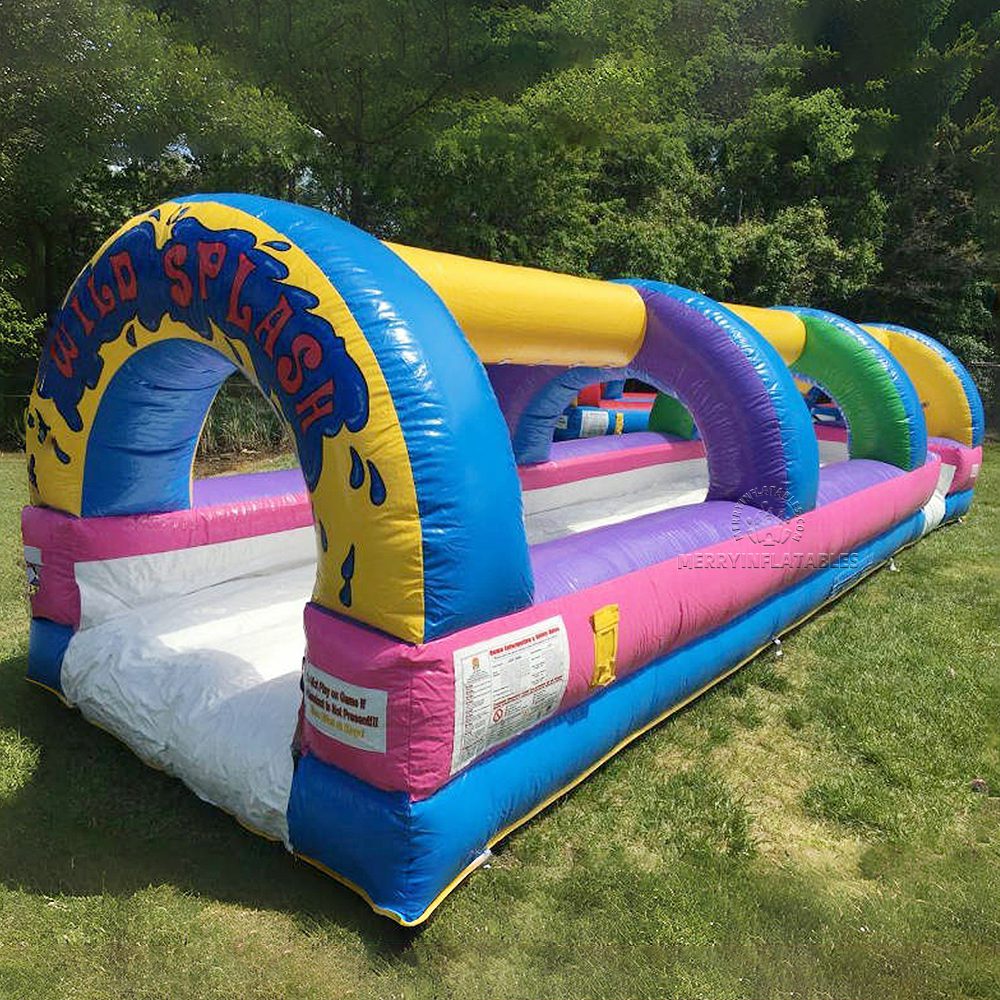 Nafukovacia šmykľavka Single alebo Dual Lane Slip N tobogán šmykľavka šmykľavka do bazéna thumbnail 7