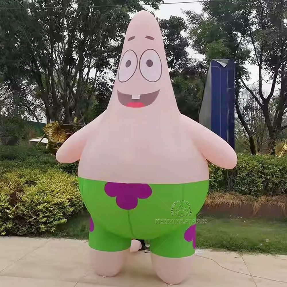Nafukovací obrovský kreslený reklamný kreslený model Patrick Star na párty