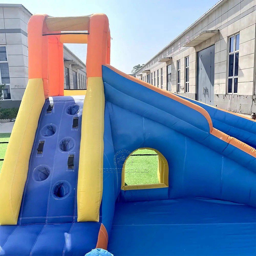 Mini tobogán oxford šmýkačka prenosný bazén šmykľavka záhradný bazén pre deti thumbnail 6