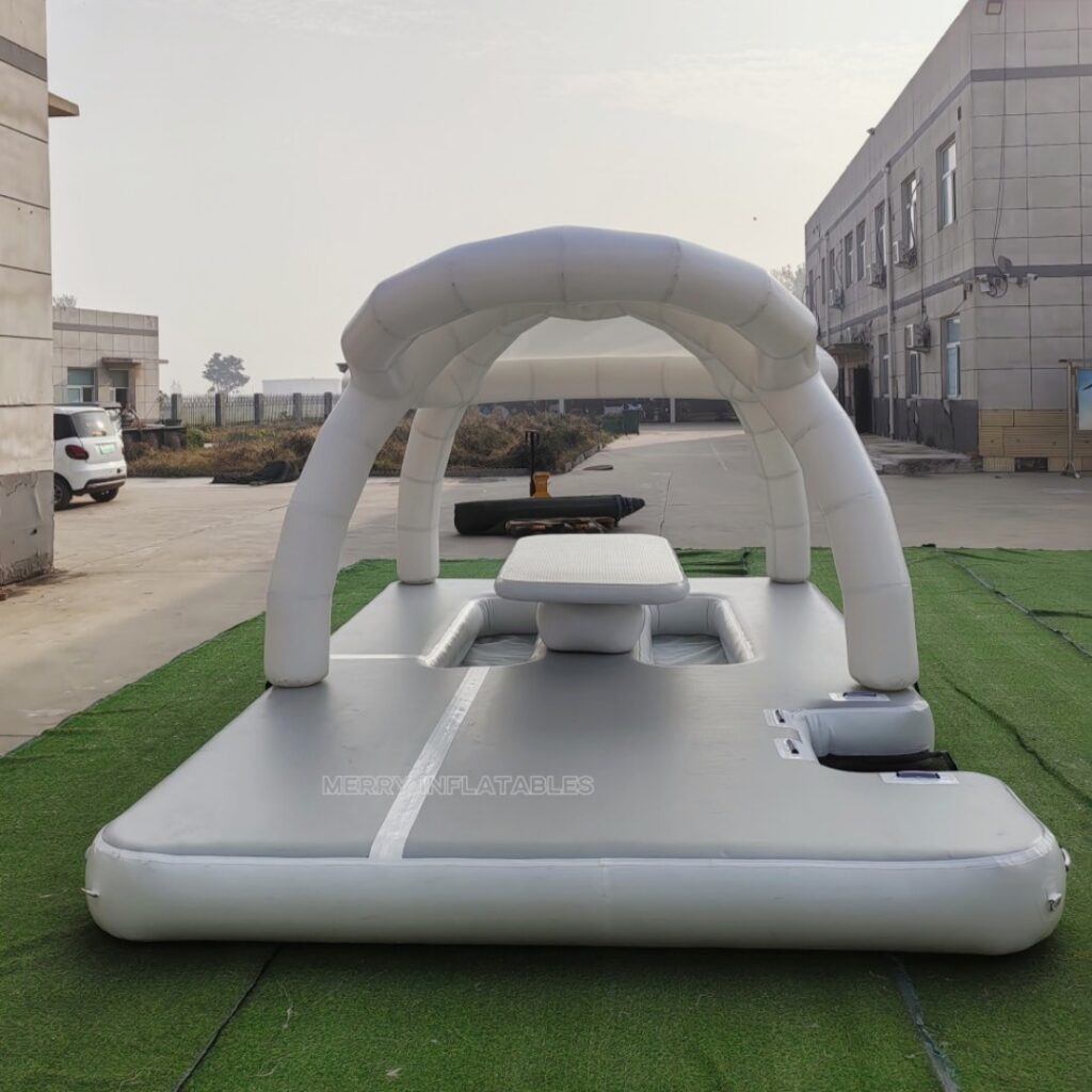 Vodná plošina Island Aqua Leisure Plávajúci prístav Yacht Dock Vodný plávajúci bazénový bar thumbnail 6