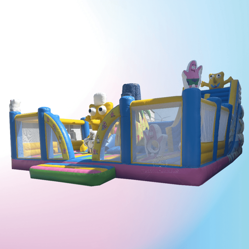 Spongebob Cartoon zábavný park nafukovacie ihrisko funcity