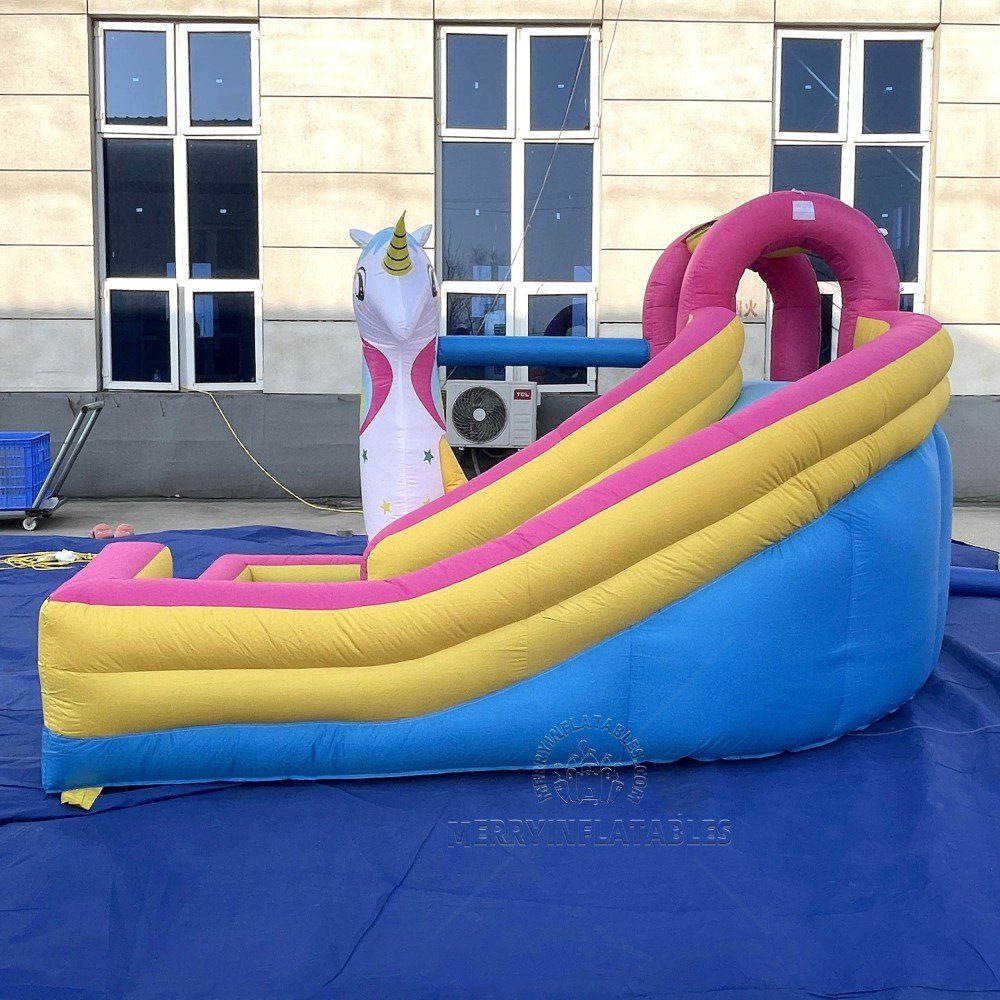 Mini jednorožec Vodná šmykľavka prenosné vodné ihrisko v bazéne thumbnail 4