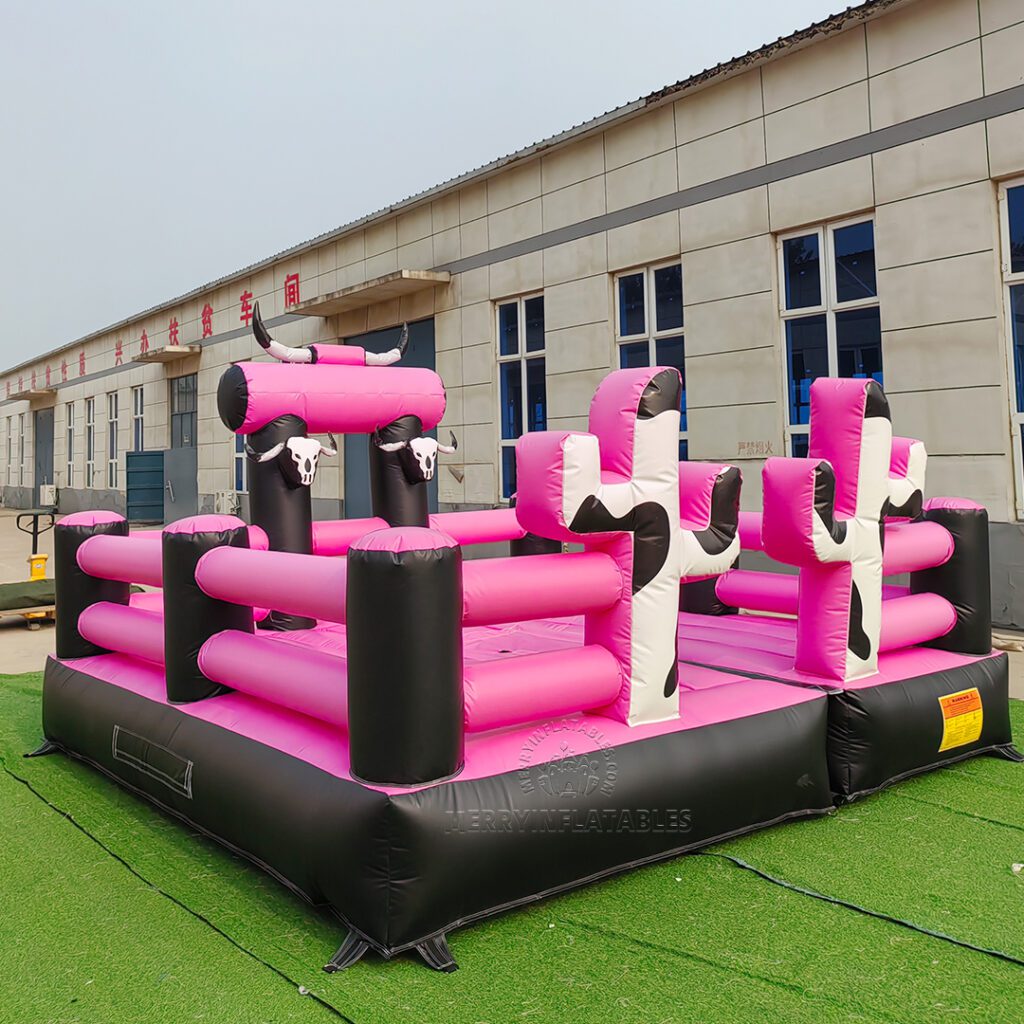 Pink Bull Mechanical Rodeo Bull Nafukovací Bull Rider Mechanical 5x5m thumbnail 7