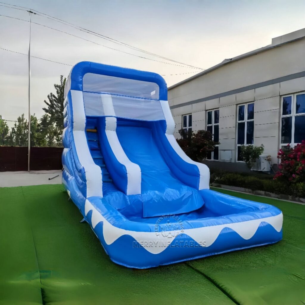 Nafukovacia vlna Tobogán Letné vodné ihrisko Splash pool thumbnail 2