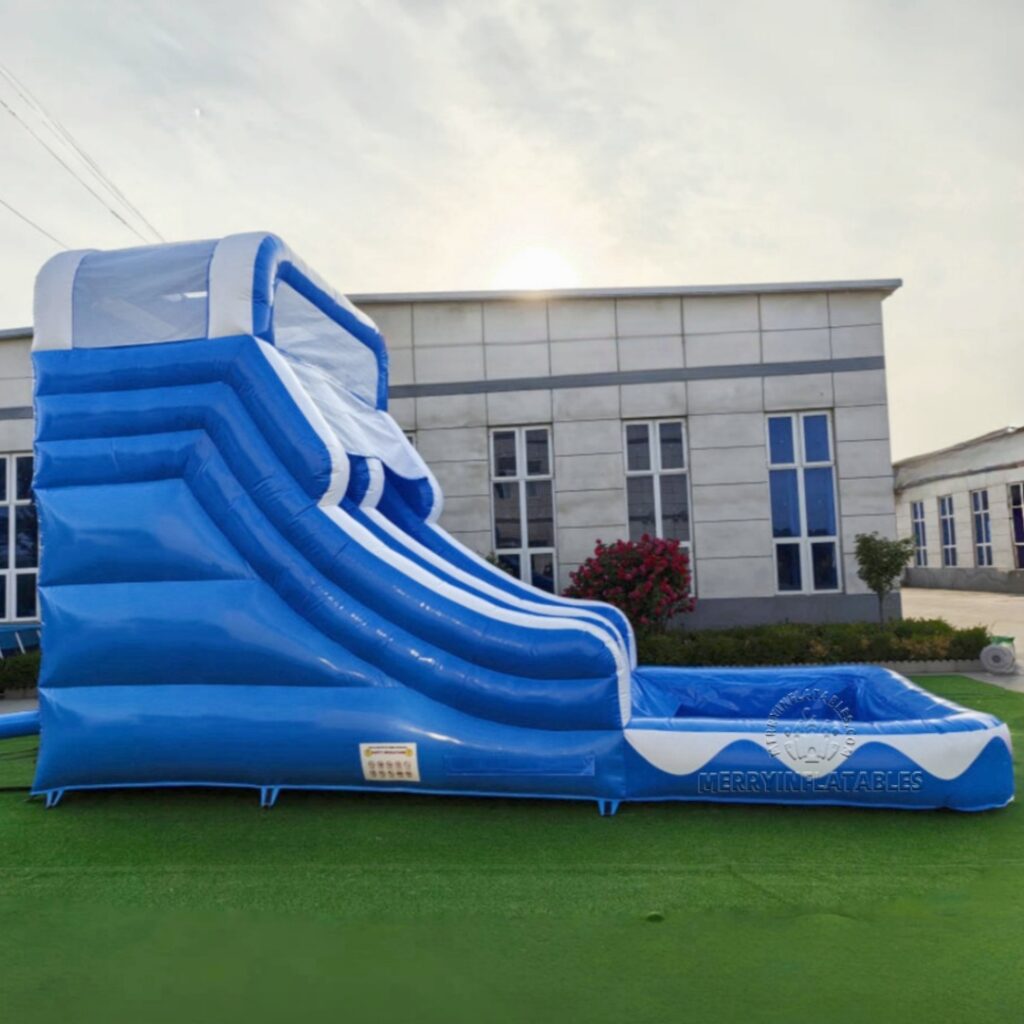 Nafukovacia vlna Tobogán Letné vodné ihrisko Splash pool thumbnail 4