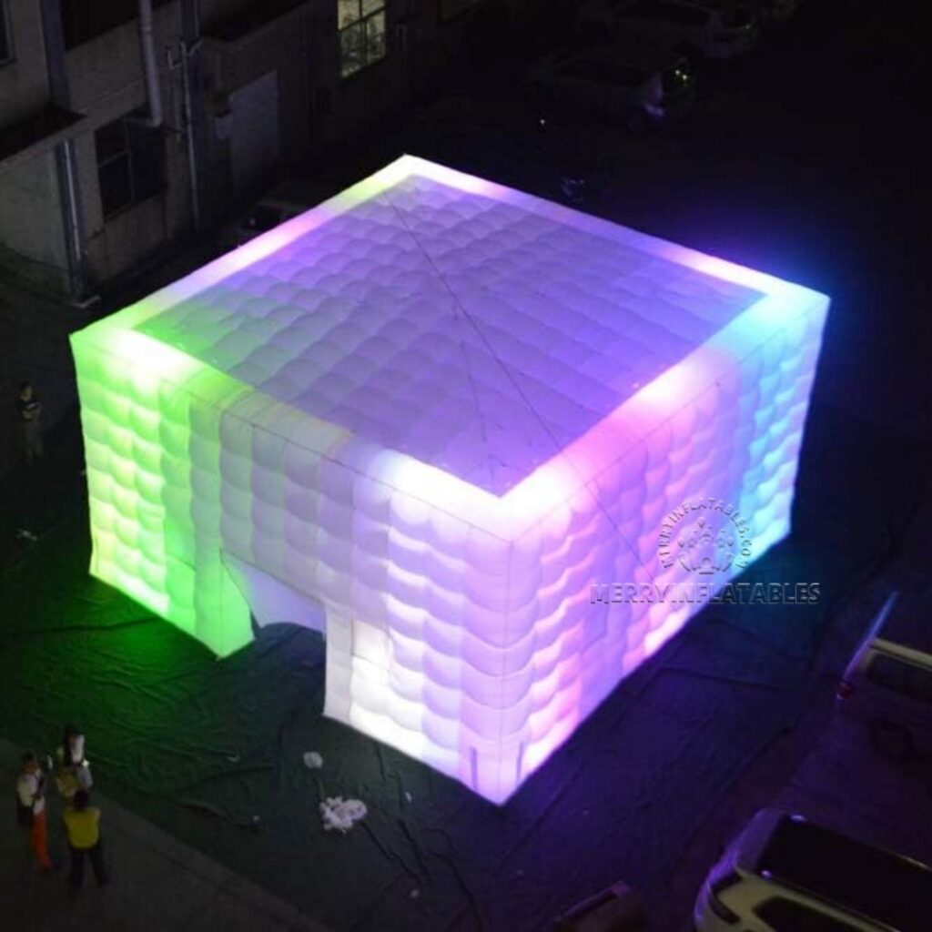 LED svetlo Prenosné stany na nočný klub Disco Party Nafukovací stan thumbnail 2