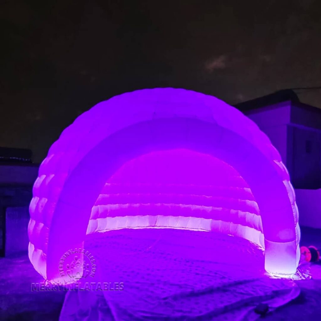 LED nafukovacie iglú nočný klub párty stan Nafukovací markíza prístrešok s baldachýnom Foto búdka Ľadový bar thumbnail 3