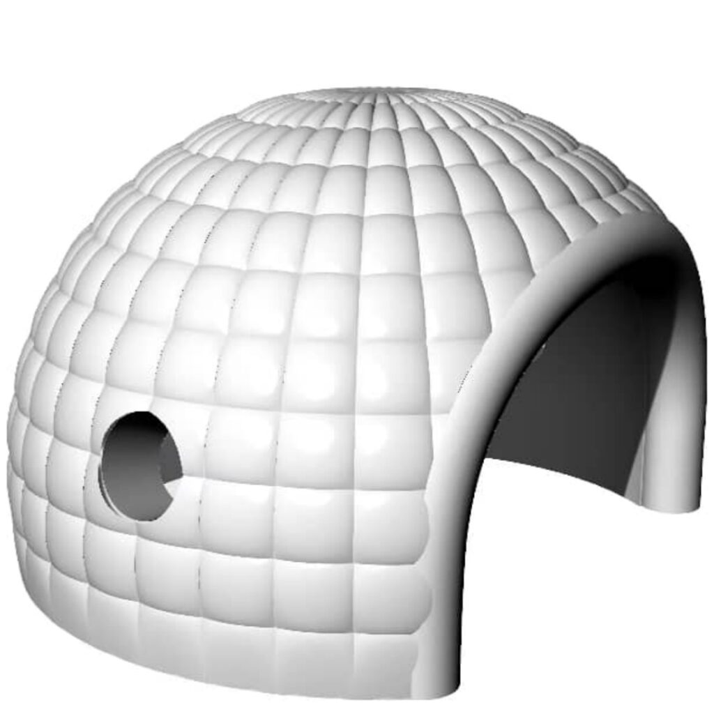 LED nafukovacie iglú nočný klub párty stan Nafukovací markíza prístrešok s baldachýnom Foto búdka Ľadový bar thumbnail 5