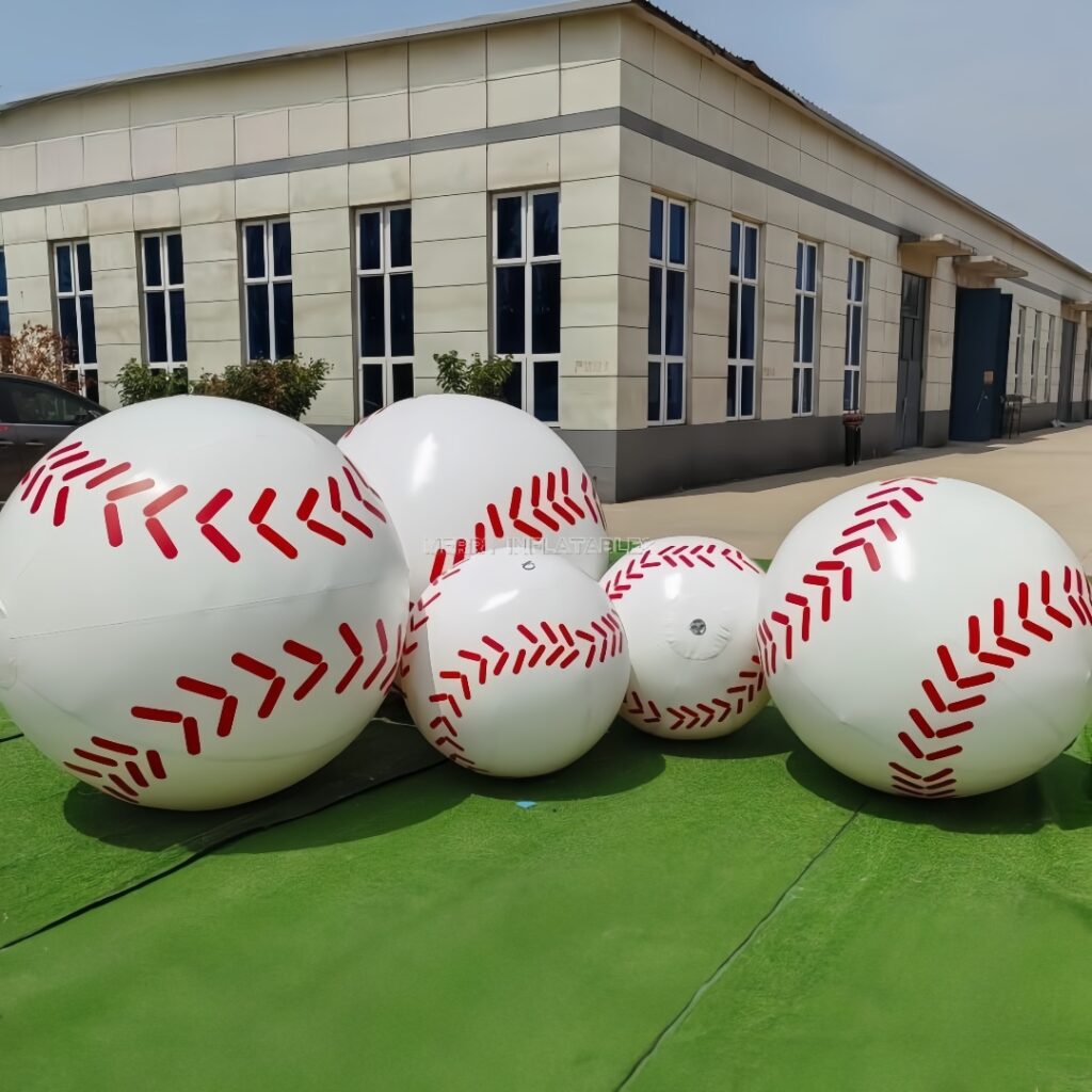 Nafukovacie športové lopty bejzbalky lesklé lopty Ozdobné lopty dvojvrstvové #2