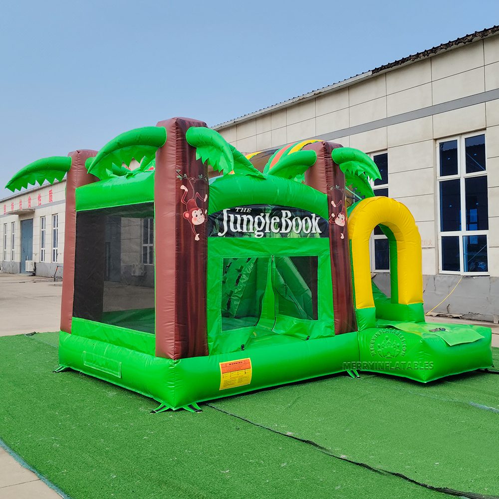 Kniha džunglí Skákací hrad so šmykľavkou kombinovaná s hradom pre deti thumbnail 5