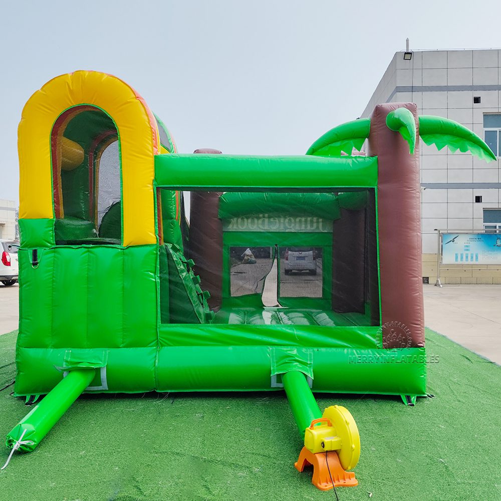 Kniha džunglí Skákací hrad so šmykľavkou kombinovaná s hradom pre deti thumbnail 3