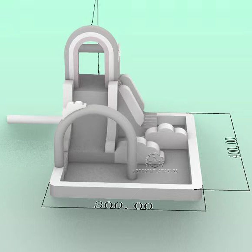 White Cloud Splash bazén mini tobogán s bazénom Mini water pool vodné ihrisko thumbnail 6