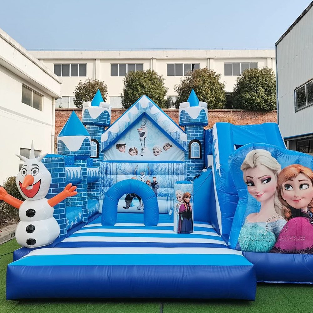 Frozen Princess Nafukovacie ihrisko funcity Giant slide combo Bounce House thumbnail 2