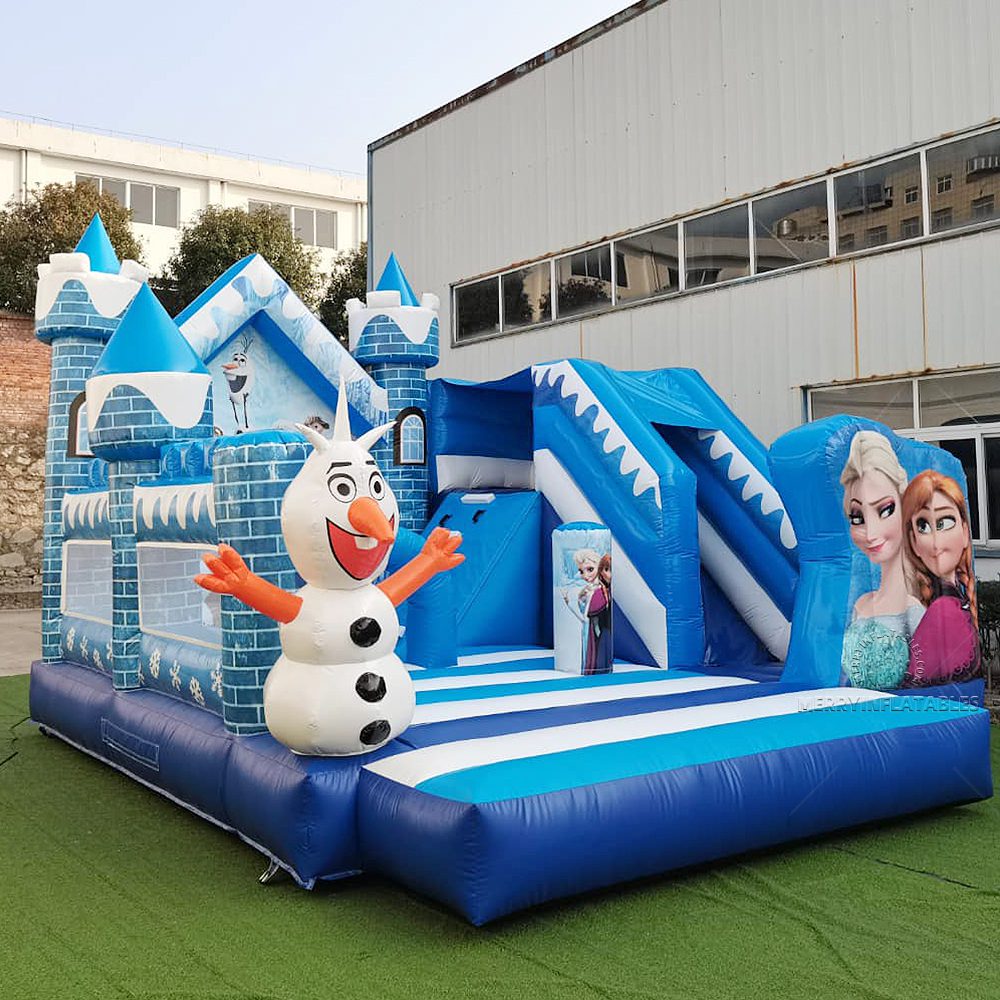 Frozen Princess Nafukovacie ihrisko funcity Giant slide combo Bounce House thumbnail 3