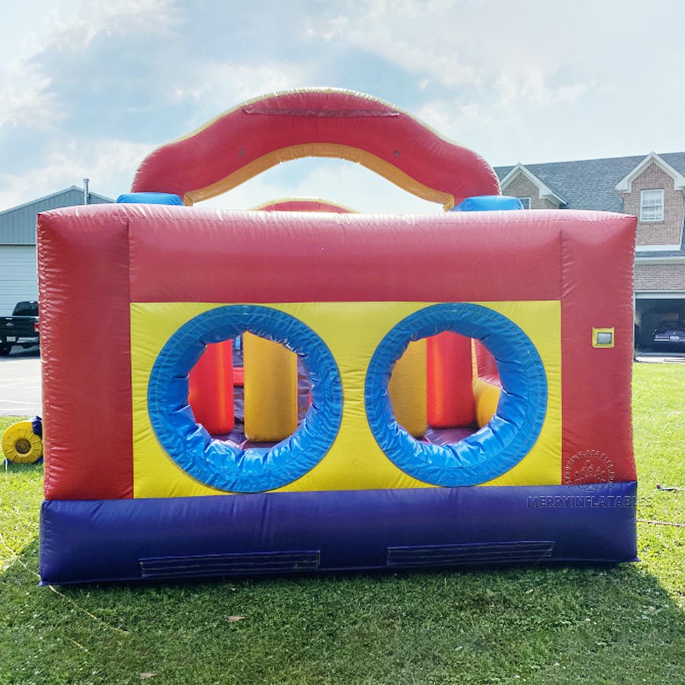 Rainbow Giant Prekážková dráha nafukovacie hry výzva juegos nafukovacie predmety 12x4m thumbnail 3