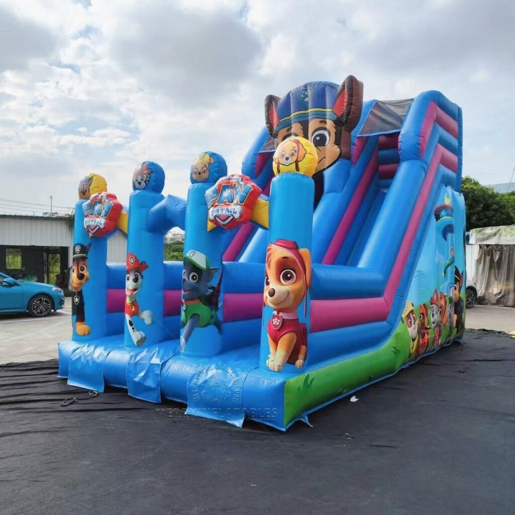 Kreslená Tlapková patrola Šmýkačka detské ihrisko funcity skákací zábavný park gonflable château juegos nafukovacie člny thumbnail 2