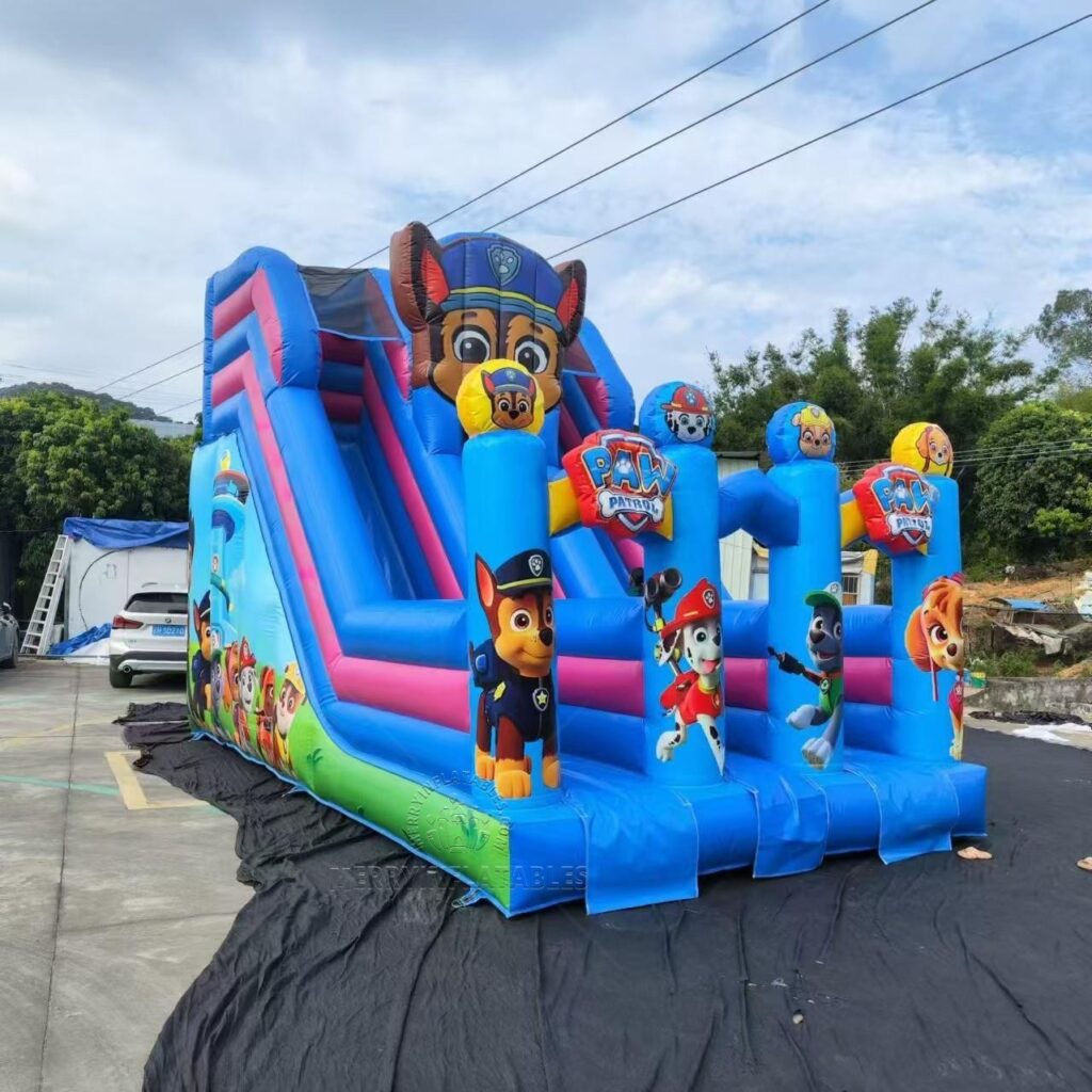 Kreslená Tlapková patrola Šmýkačka detské ihrisko funcity skákací zábavný park gonflable château juegos nafukovacie člny thumbnail 4