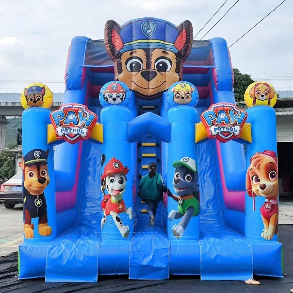 Kreslená Tlapková patrola Šmýkačka detské ihrisko funcity skákací zábavný park gonflable château juegos nafukovacie člny