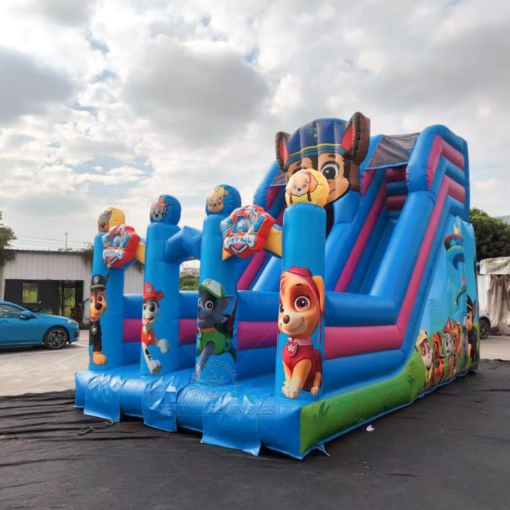 Kreslená Tlapková patrola Šmýkačka detské ihrisko funcity skákací zábavný park gonflable château juegos nafukovacie člny thumbnail 6