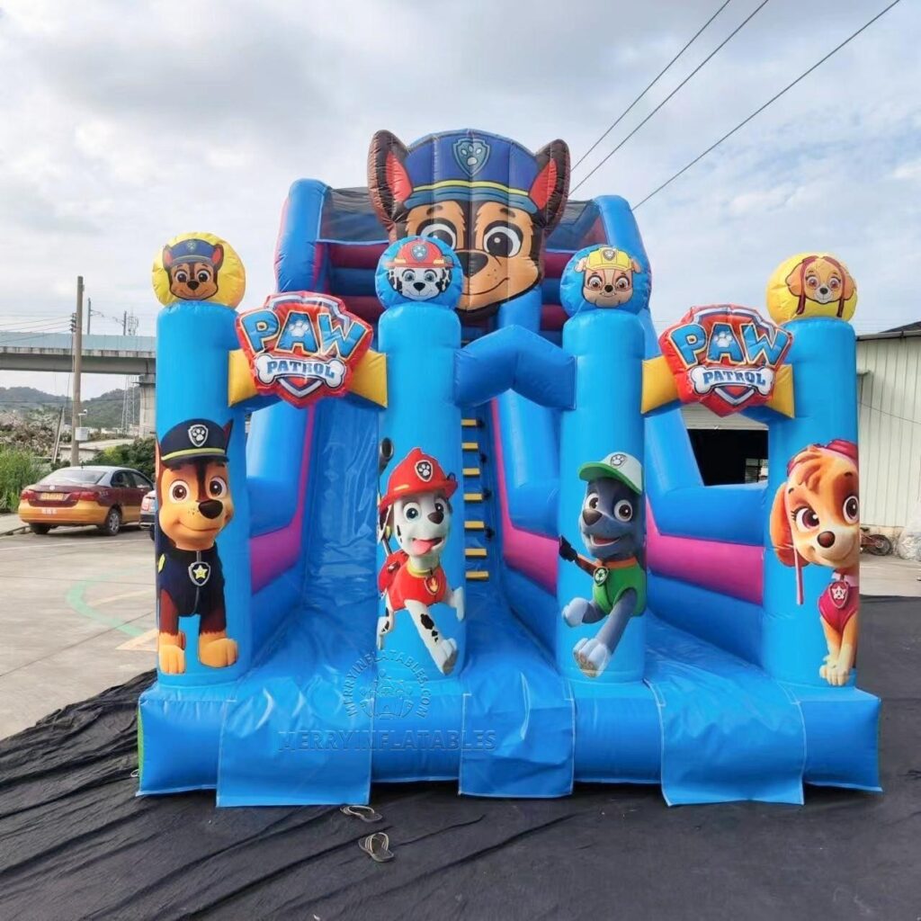 Kreslená Tlapková patrola Šmýkačka detské ihrisko funcity skákací zábavný park gonflable château juegos nafukovacie člny thumbnail 3