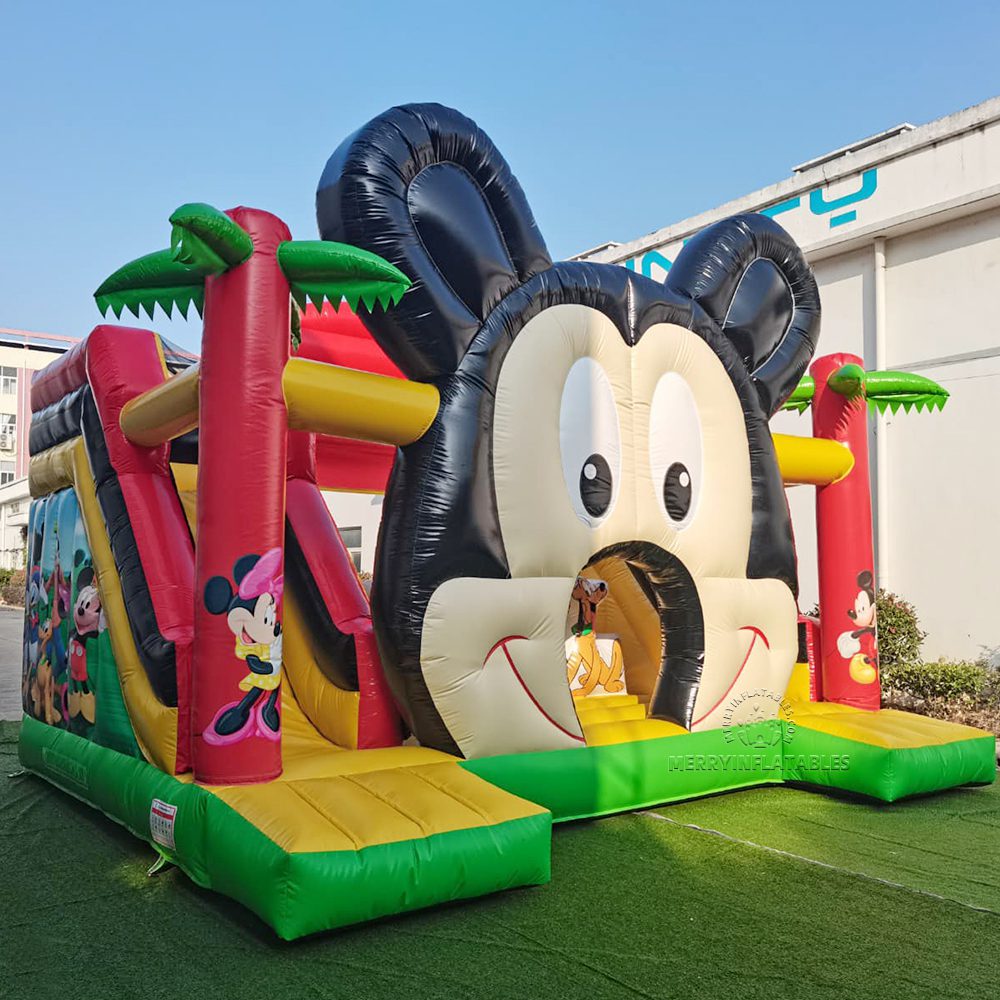 Mickey mouse catoon motív Bounce house dvojsnímkový kombo skákací hrad thumbnail 3