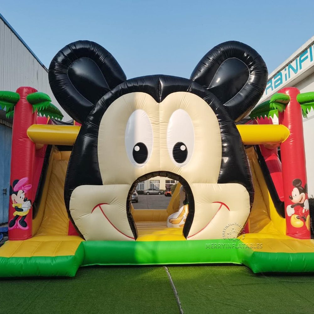 Mickey mouse catoon motív Bounce house dvojsnímkový kombo skákací hrad thumbnail 4
