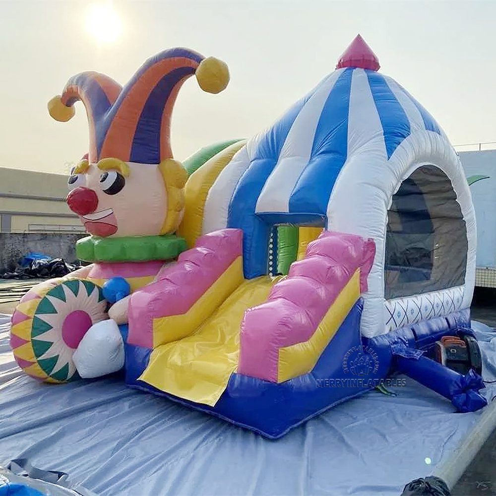 Funny Clown Bouncer Muti Play Kombinované ihrisko na skákací hrad Slide Klaun Funcity thumbnail 2