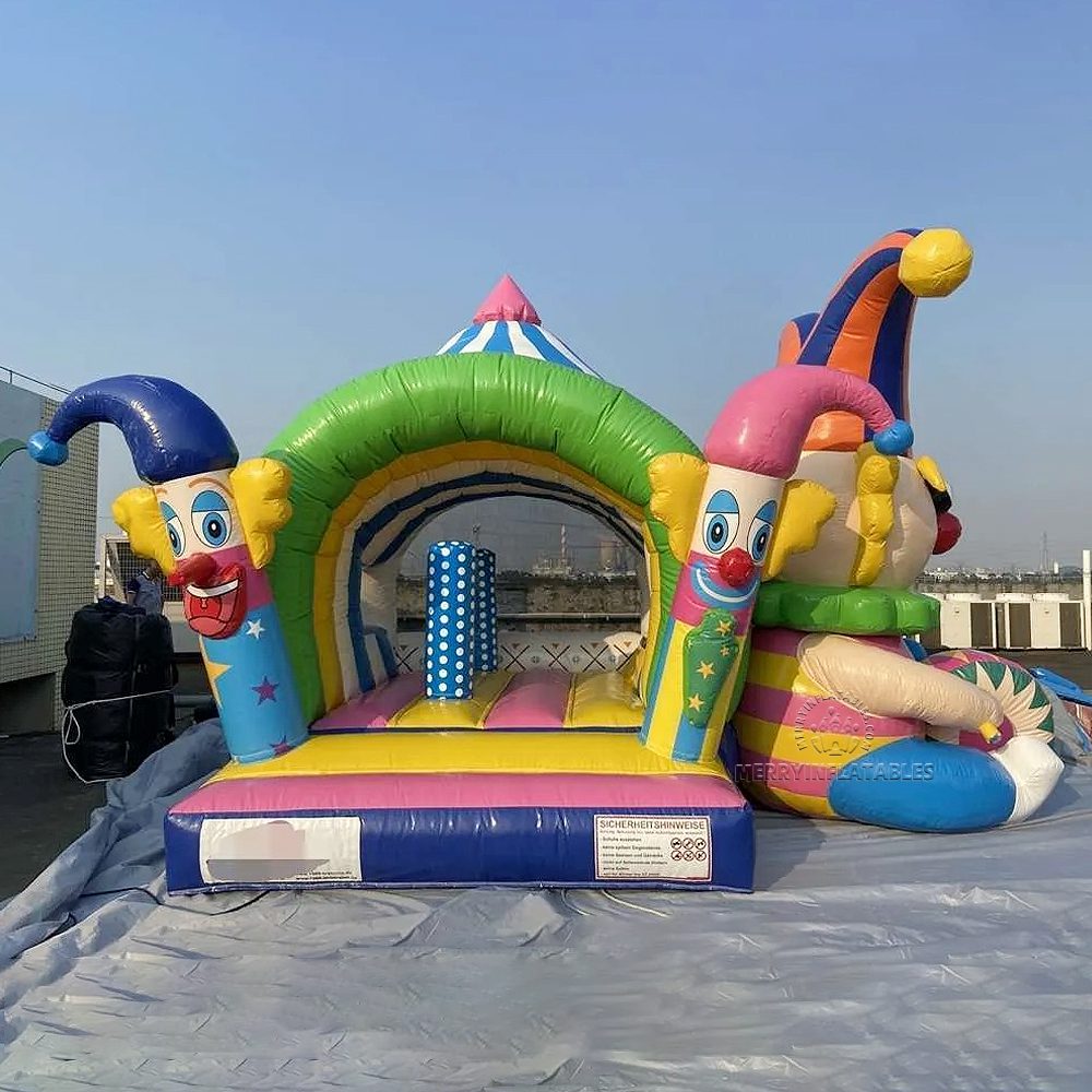 Funny Clown Bouncer Muti Play Kombinované ihrisko na skákací hrad Slide Klaun Funcity thumbnail 3