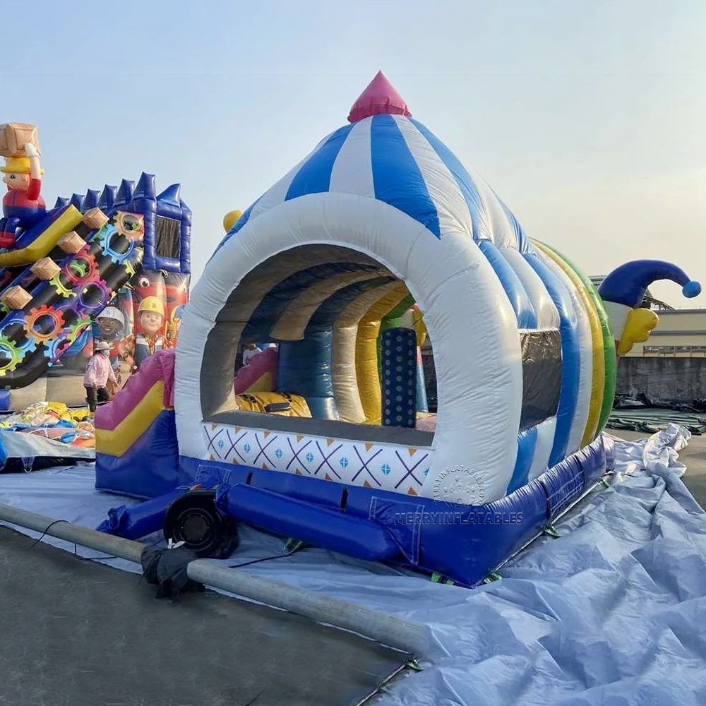 Funny Clown Bouncer Muti Play Kombinované ihrisko na skákací hrad Slide Klaun Funcity thumbnail 4