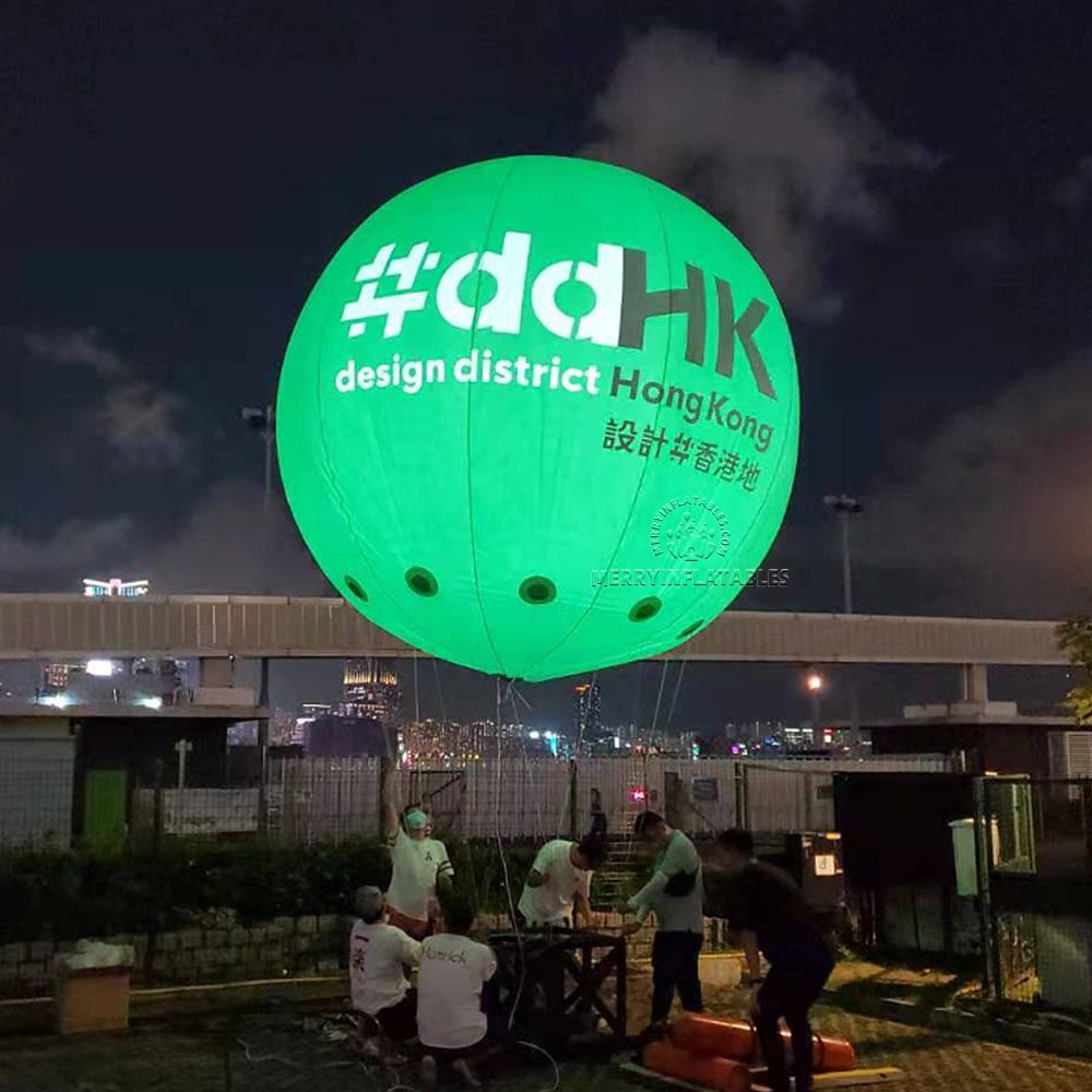 LED svetlo Héliový balón pre komerčné reklamné balóny s balónikmi Reklamné balóny