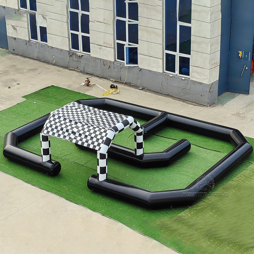 Nafukovací pretekársky nárazník Race Čierna autodráha Motokárová dráha Nafukovacia dráha thumbnail 2