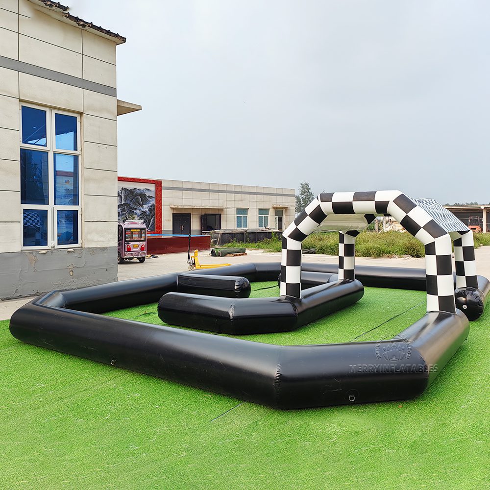 Nafukovací pretekársky nárazník Race Čierna autodráha Motokárová dráha Nafukovacia dráha thumbnail 4