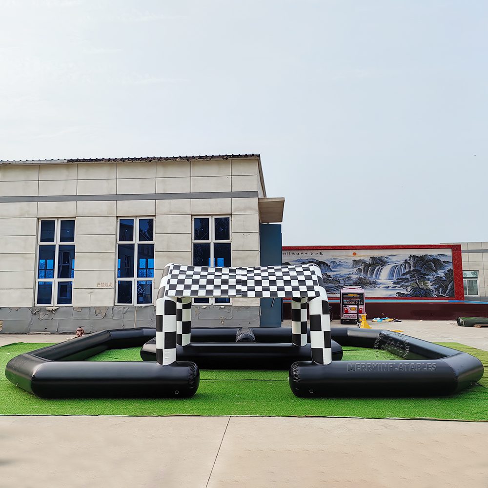 Nafukovací pretekársky nárazník Race Čierna autodráha Motokárová dráha Nafukovacia dráha thumbnail 5