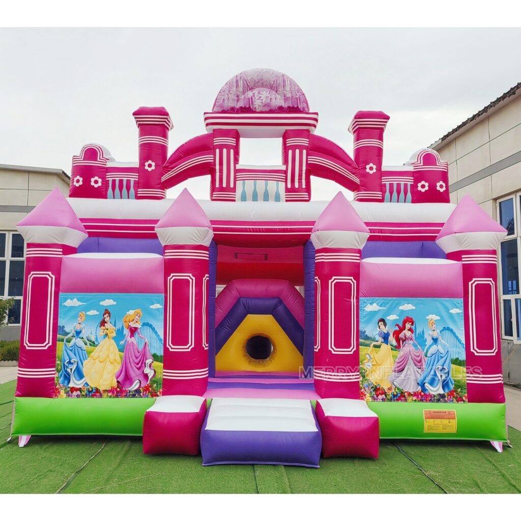 Princezná Bounce House Nafukovacie ihrisko Ihrisko Moonwalk Skákanie Caslte Funcity Nafukovacia šmykľavka Combo