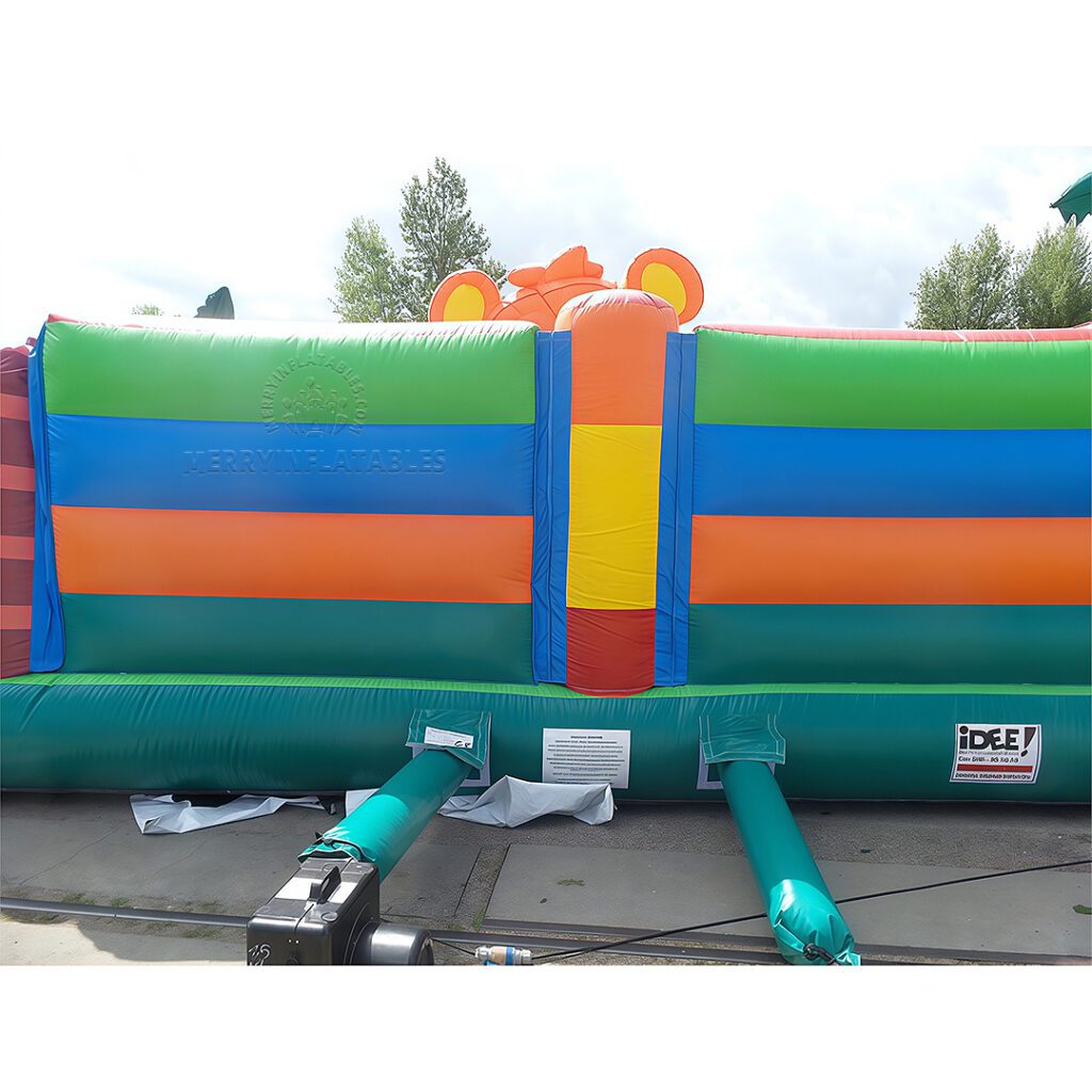 Továrensky prispôsobené Tiger Jungle Bounce Theme Park Mall Nafukovacie ihrisko Funcity Veľký odraz thumbnail 4