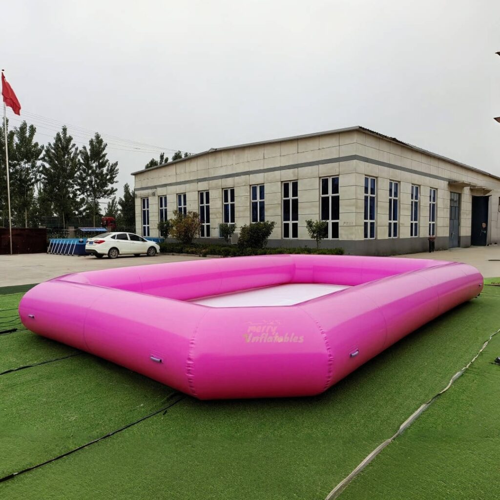 Nafukovací bazén Ružový záhradný bazén Prenosný nafukovací bar pri bazéne thumbnail 4
