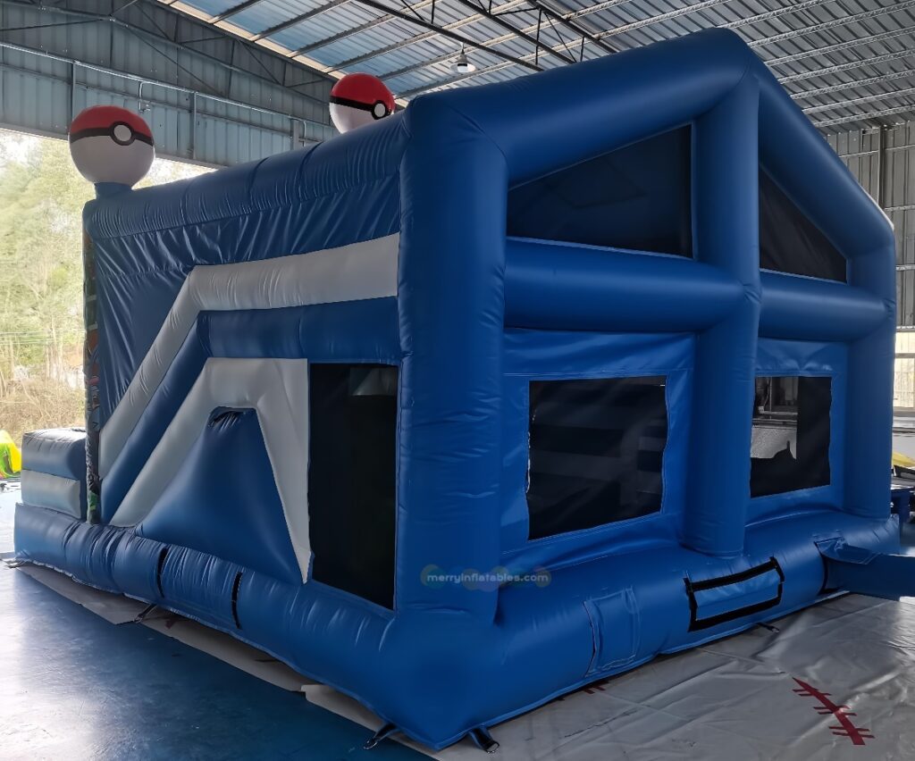 インフレータブル幼児用ポケモンテーマバウンスハウスジャンピング