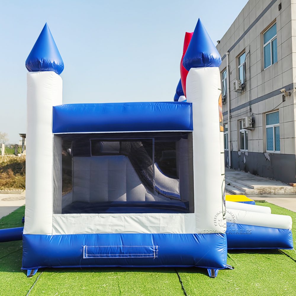 Nafukovací skákací hrad s tekvicou a strašidelným domom na Halloween thumbnail 6