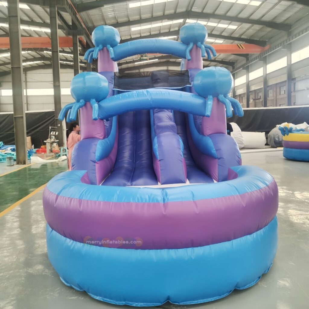 Nafukovacia šmykľavka s chobotnicou, dvojitá dráha, šmykľavka s chobotnicou thumbnail 2