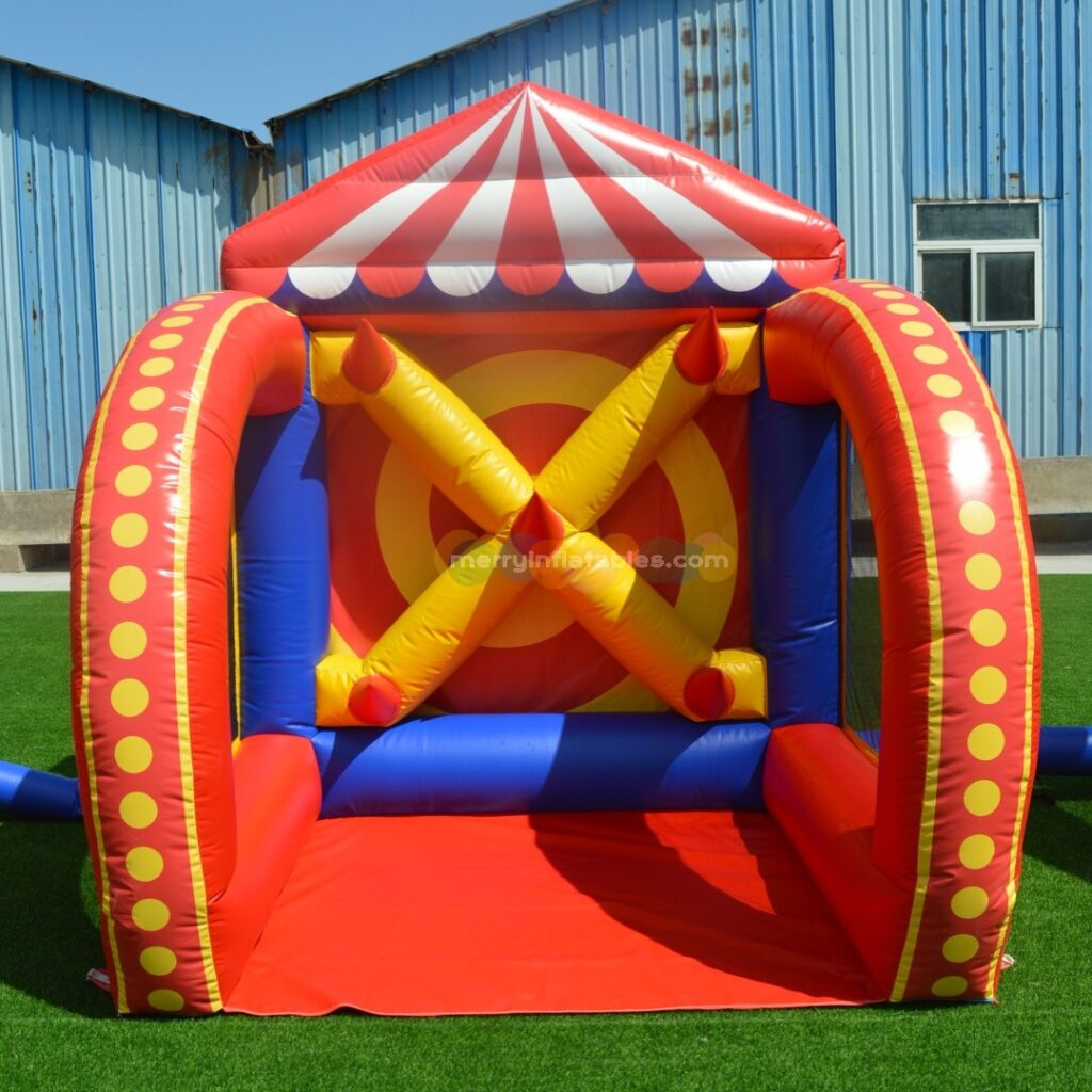 Inflatable Carnival Games 5 in 1 AXE Throw Toss Ring Soccer shooting ...