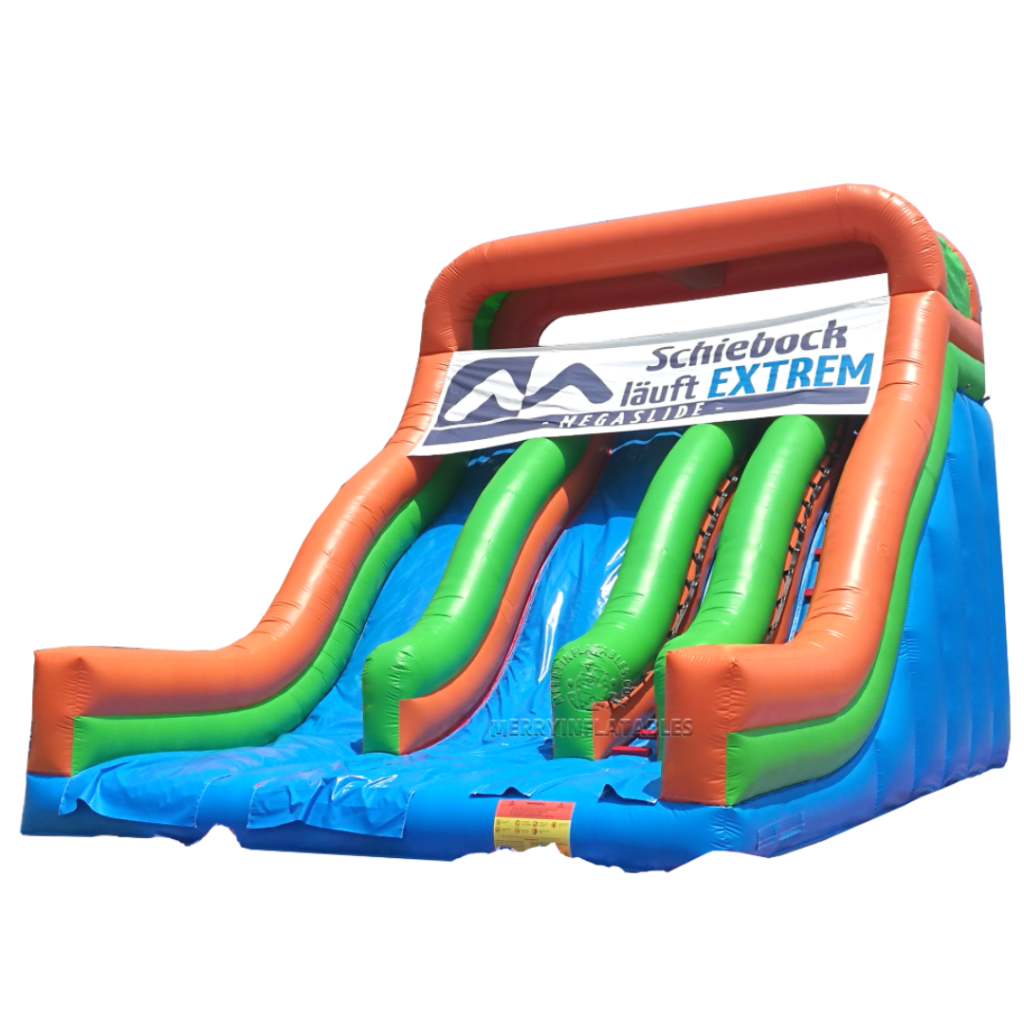 Giant Inflatables Multi Lane Slide Rainbow Climbing Games toboggán gonflables Juegos