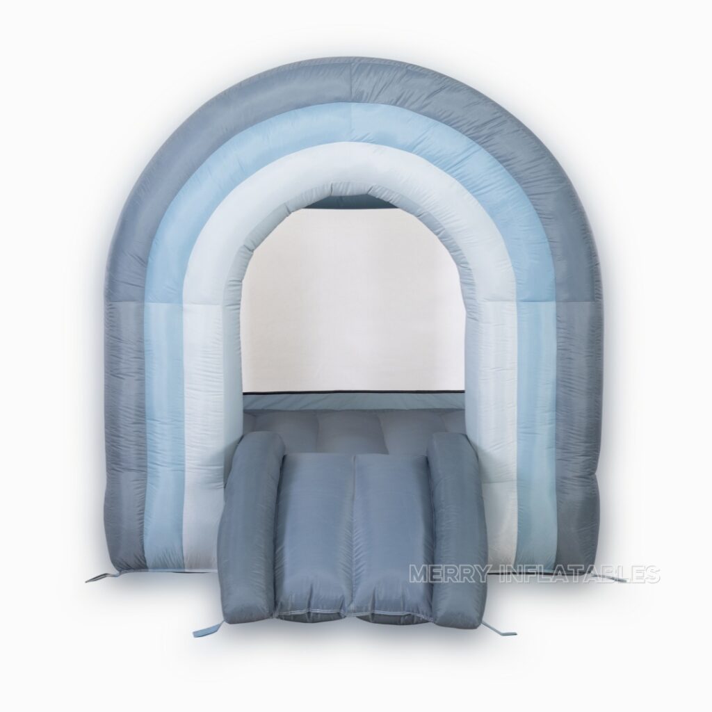 Mini Blue Rainbow Bounce vnútorný skákací hrad pre chlapca pre batoľatá prenosné vzduchové odrážadlo