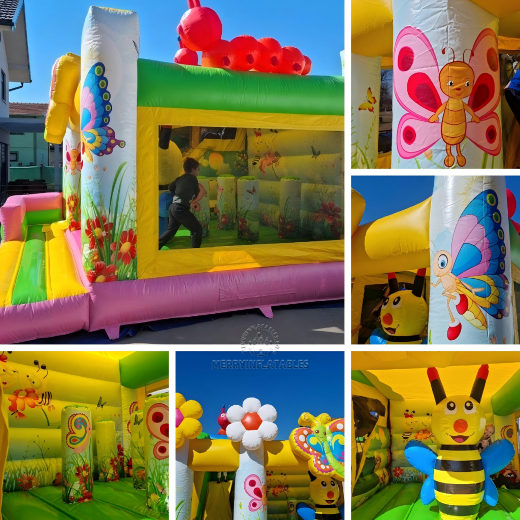 Nafukovacie ihrisko Honeybee Insect Funcity nafukovacie zábavné parkové šmykľavky thumbnail 4